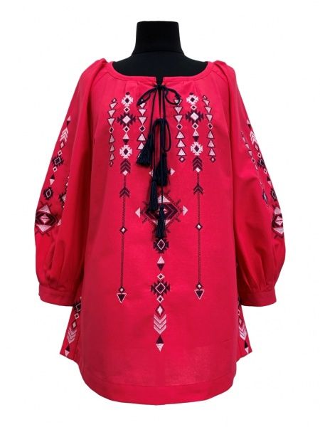 Блуза Галерея льна Терция р. 46 красный 9055/46/1201 