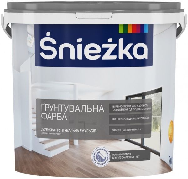 Ґрунтувальна фарба Sniezka білий 5л 7кг