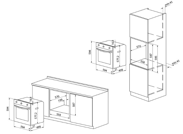 Духова шафа Pyramida FN 105 EPL XGBL (73)