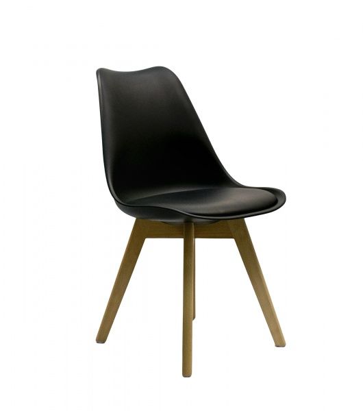 Стілець обідній Примтекс Плюс Niko P-02 чорний/бук