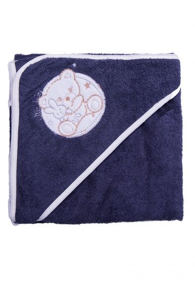 Полотенце-уголок Luna Kids 90х90 см синий 