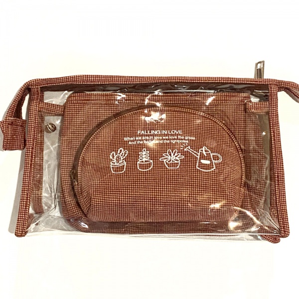 Косметичка коричневый NK3-3MN-br 