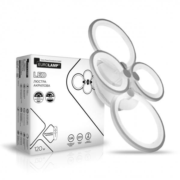 Люстра светодиодная Eurolamp A16 120 Вт белый LED-LR-120-A16 