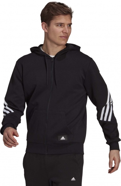 Джемпер Adidas M FI 3S FZ GR4086 р. 2XL черный