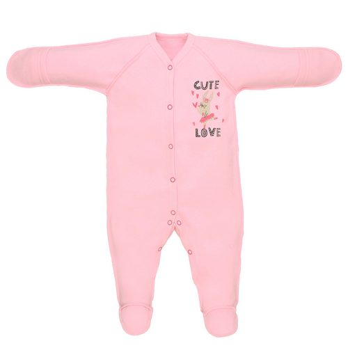 Комбинезон для девочки Татошка р.56 розовый с рисунком 1502353зрш 