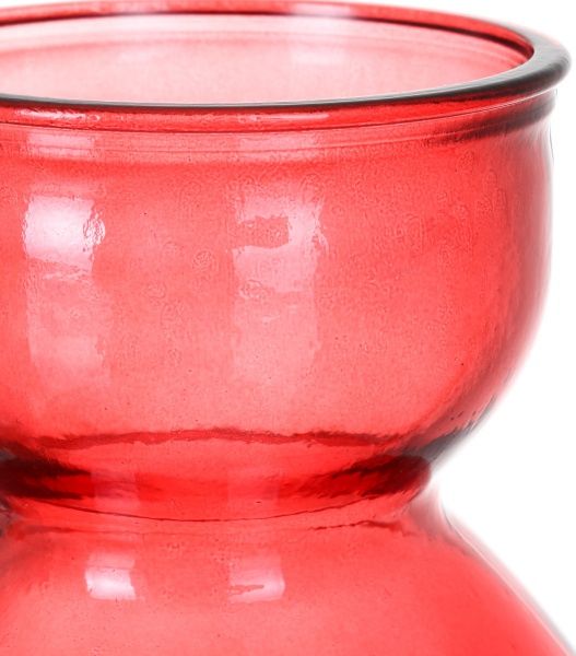 Ваза стеклянная коралловая SENNA 23 см San Miguel