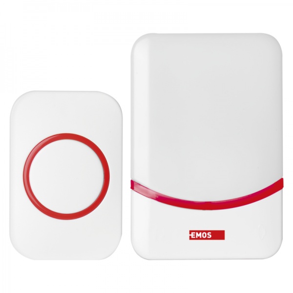 Звонок беспроводной Emos P5732 c кнопкой белый PЗ5732