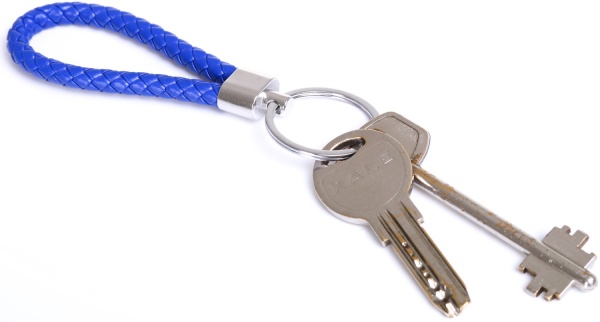 Брелок для ключів з кільцем синій