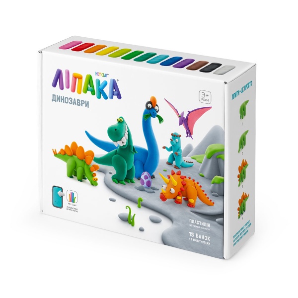 Набір для ліплення Lipaka Динозаври 15016-UA01