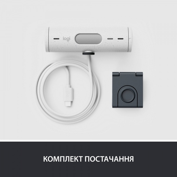 Веб-камера Logitech Brio 500 – Off-White