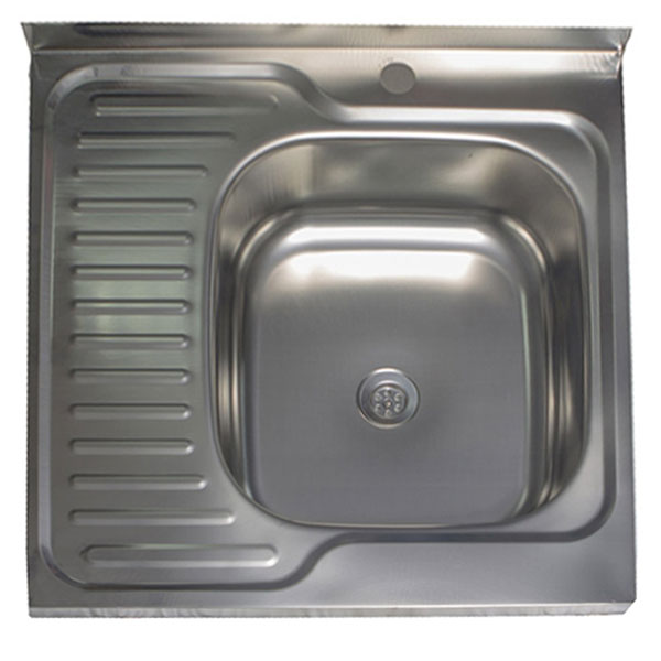 Мойка накладная Fam z6644L 60x60 см чаша справа