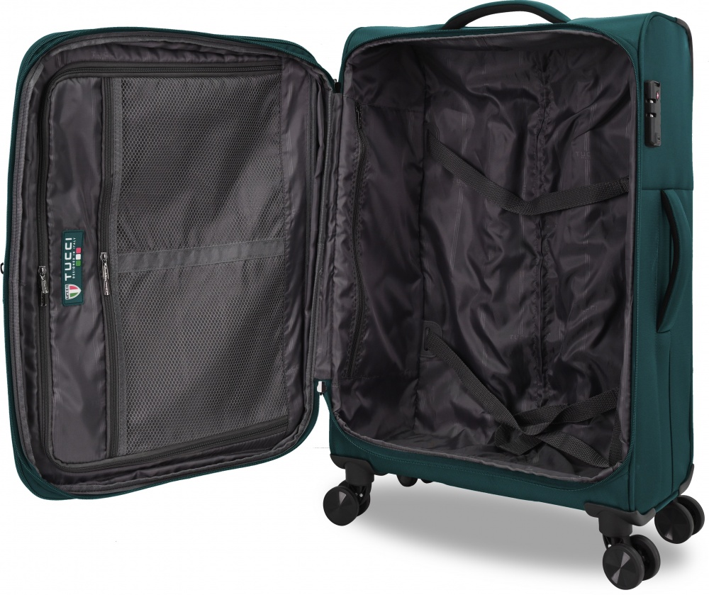 Валіза Tucci MS-3004R M 62 л бірюзовий