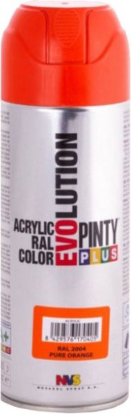 Фарба аерозольна акрилова Ral 2004 400 мл Evolution PINTYPLUS