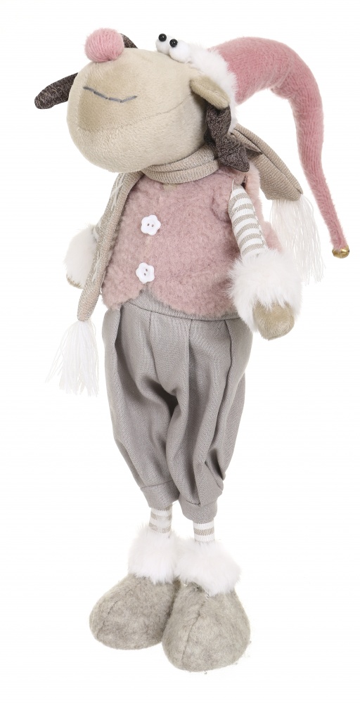 Декорація новорічна Лосик що стоїть 2 види 40 см