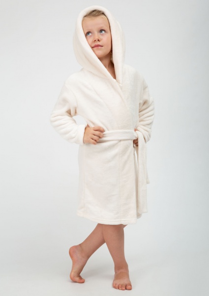 Халат детский для девочки Roksana Ушки №0051/90003 р.134-140 белый молочный 