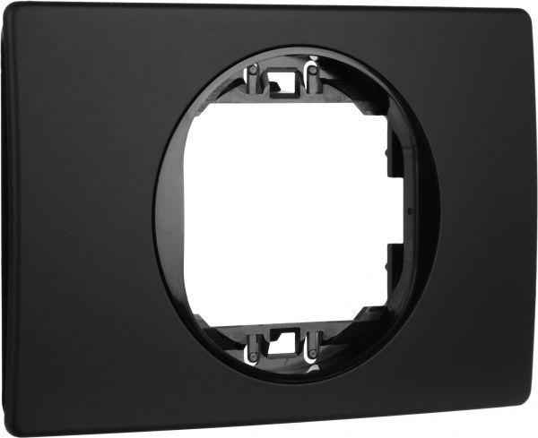 Рамка одноместная Aling-Conel EON горизонтальная черный E6803.E1E