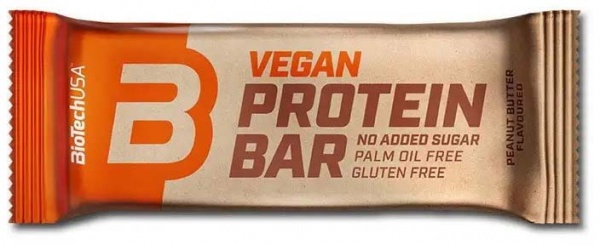 Протеїновий батончик BioTechUSA Vegan Bar Арахысове масло 50 г