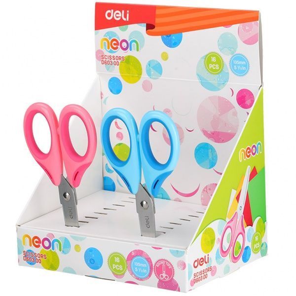 Ножиці дитячі Neon ED60300 мікс 13,5 см Deli