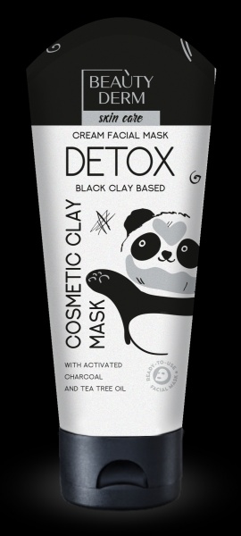 Маска глиняная для лица Beautyderm на основе чёрной глины Detox 75 мл