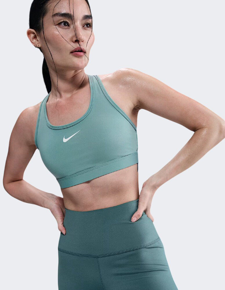 Бра Nike W SWSH MED SPT BRA DX6821-017 р.M зелений