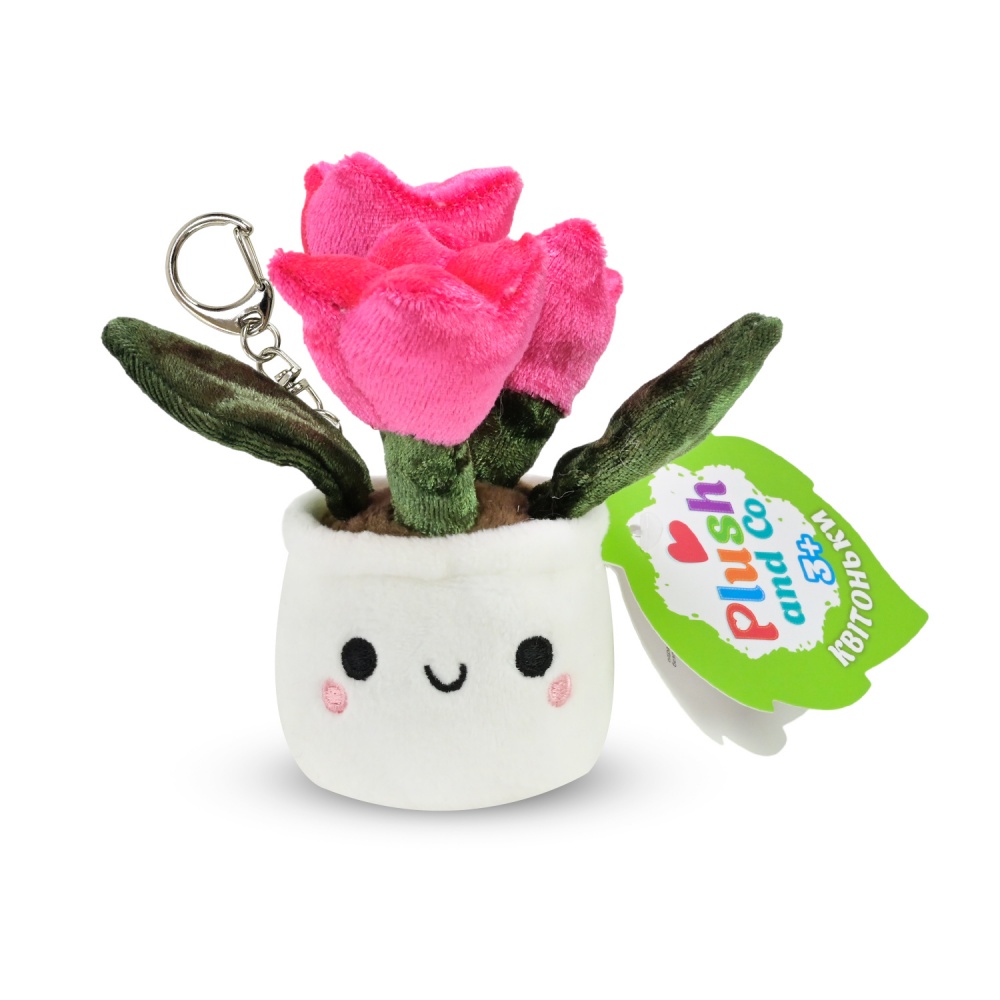 М'яка іграшка Plush and Co Квітоньки тюльпан 6х6х11 см рожевий із білим PLC25056