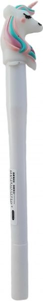 Ручка кулькова Лідер Канц Єдиноріг світить білий 8239-U 