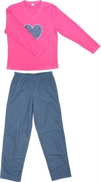 Костюм домашній жіночий флісовий Rose р. XS рожевий із синім 