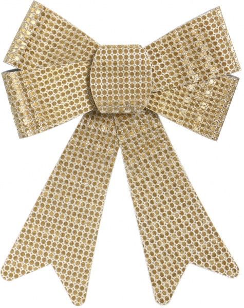 Набор новогоднего декора Бант модерн 15х17 см 2 шт золотой