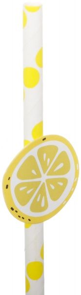 Трубочки для коктейлей Фрукты 20 см 16 шт. Koopman