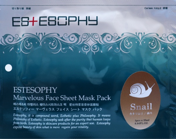 Маска тканевая для лица Sarangsae Estesophy Marvelous Sheet Snail 25 мл