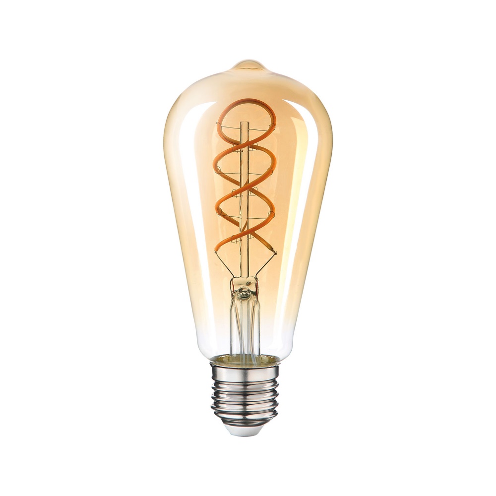 Лампа світлодіодна Maxus 6 Вт ST64 прозора E27 220 В 2400 К 1-MFM-7164