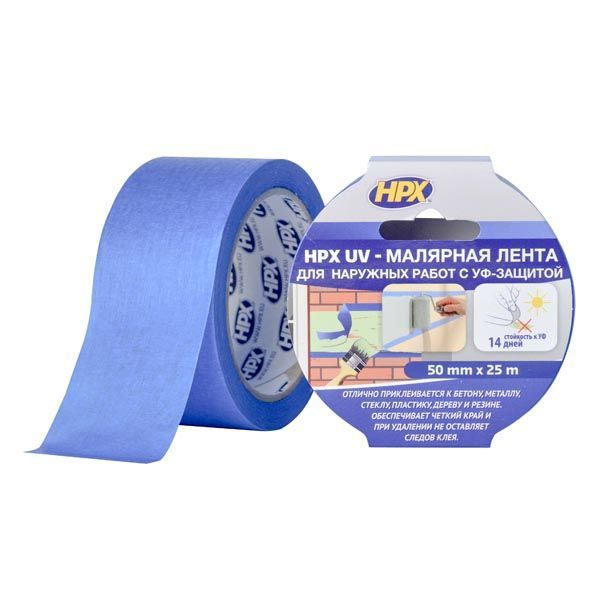 Стрічка малярна HPX UV для фасадних робіт 25 м MU5025