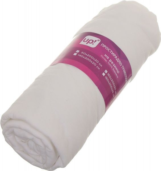 Простирадло на резинці 160x200 см натуральний UP! (Underprice) 