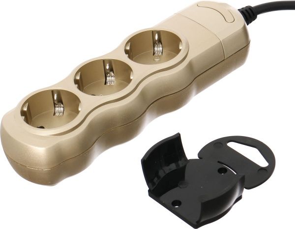 Удлинитель Expert Power с заземлением 5 гн. бронза 5 м BNG-SS3NSGR-3G10M5-BR 