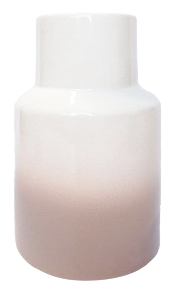 Ваза керамічна Eterna Harmony 4002-22 22 см біла з бежевим 