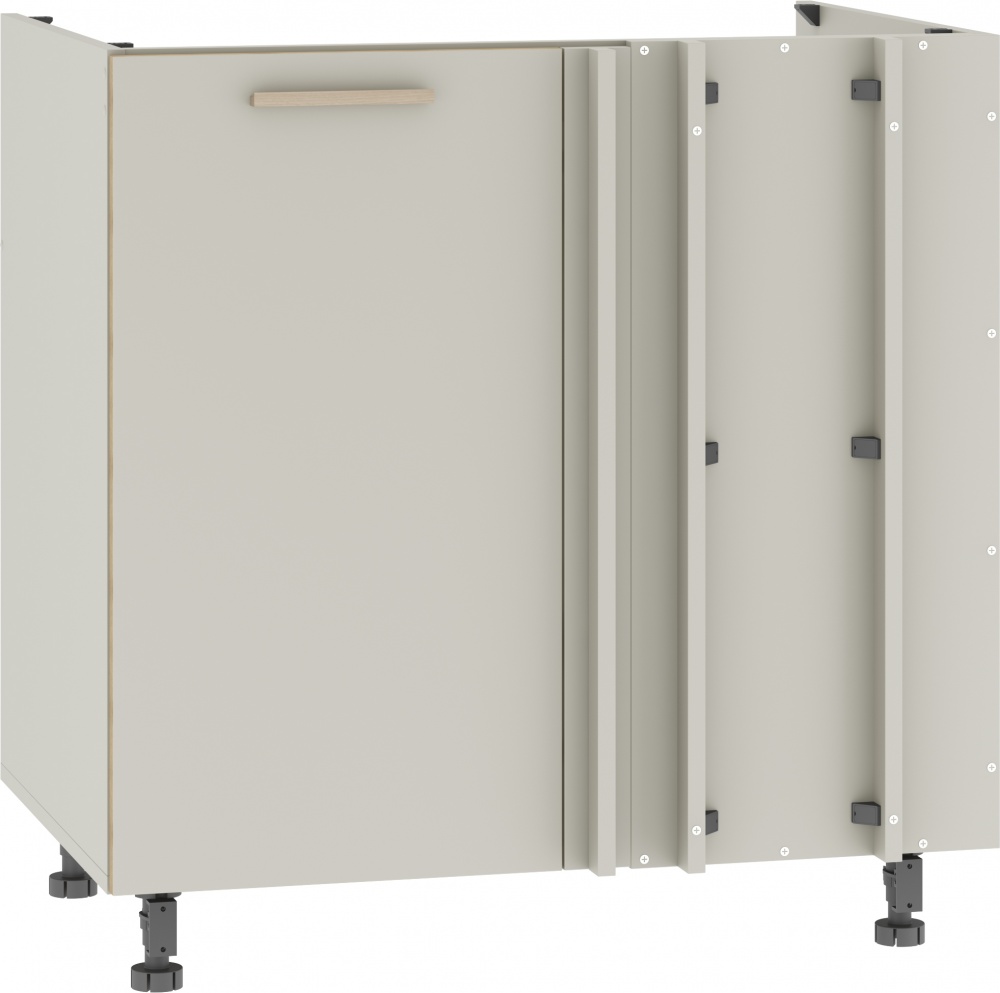 Тумба нижняя угловая НМЩ 80х82х52 МС Кашемир кашемир/кашемир Грейд