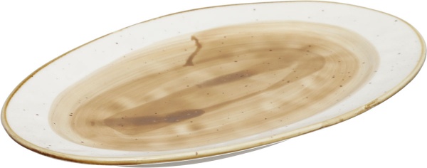 Тарелка обеденная 35 см светло-коричневая FB3702LB-14CS Alt Porcelain