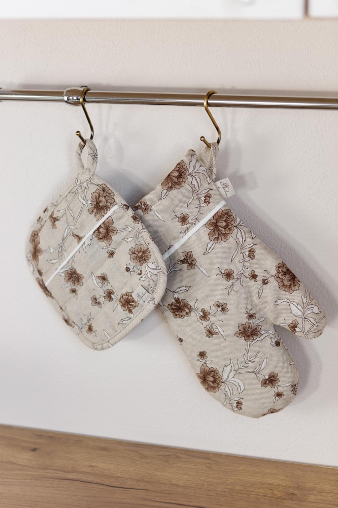 Прихватка Сappuccino цветы 20x20 см Прованс