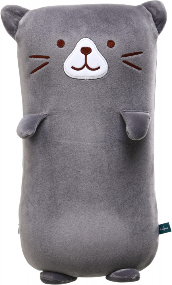 Подушка-іграшка HW Котик 43х22см сірий BMPMIX0332/grey