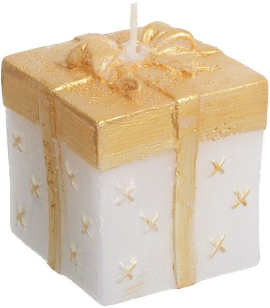 Свічка декоративна Подарунок золото 65х65 Pako-If