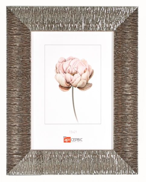 Рамка для фото Арт-Сервіс ЭА-01683 15x21 см серебристый с коричневым 