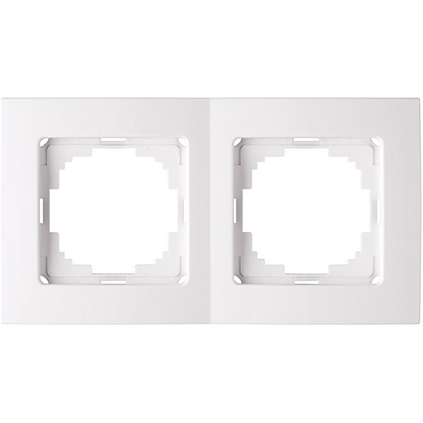 Рамка двомісна Nilson Touran горизонтальна білий 24111092