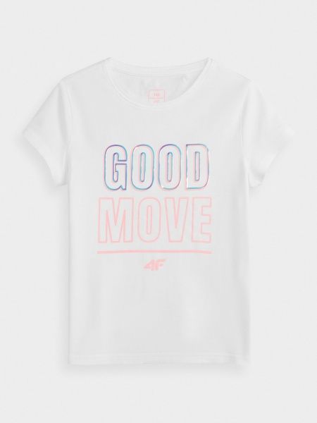 Футболка 4F J4L21-JTSD202-10S р.152 белый