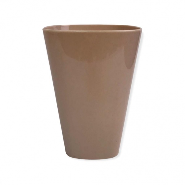 Кашпо для орхидей Оранжерея КАМБРИ 133 мм бежевый квадратный 