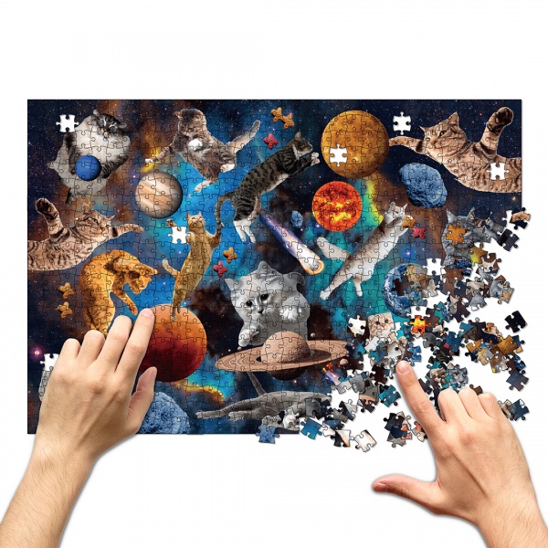 Пазл Котики в открытом космосе 500 элементов orner-1357