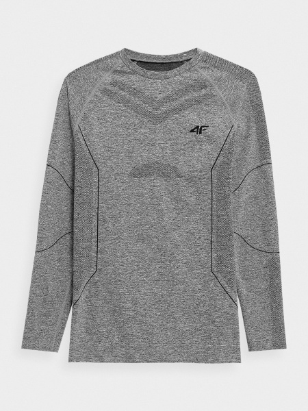 Футболка з довгим рукавом 4F D4Z21-BIMB300G-23M р.2XL/3XL сірий