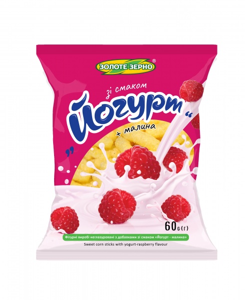 Палички кукурудзяні Золоте зерно Йогурт-малина 60 г
