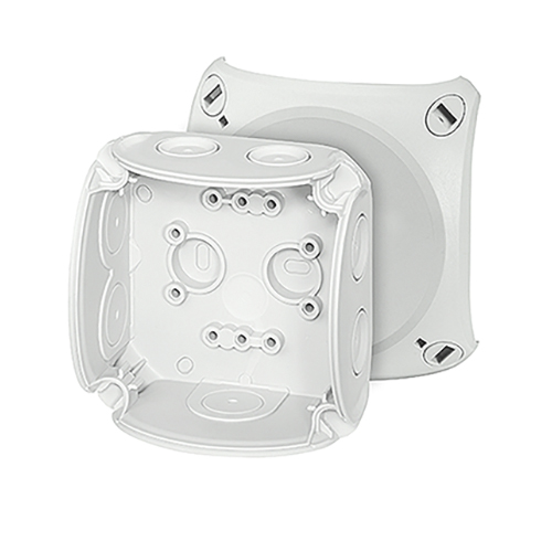 Коробка распределительная с крышкой 130x130x77 IP66 RAL 7035