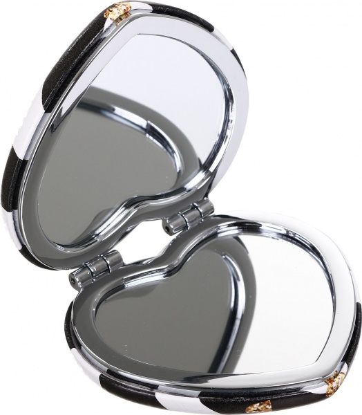 Зеркало карманное косметическое Лідер Канц Сердце фигурное 4 варианта в ассортименте 