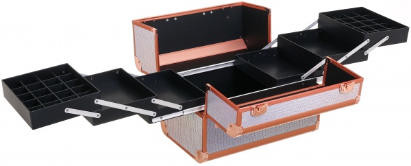 Кейс рожевий хамелеон 37х23х28 см CX2103(3 layer) рожевий хамелеон 